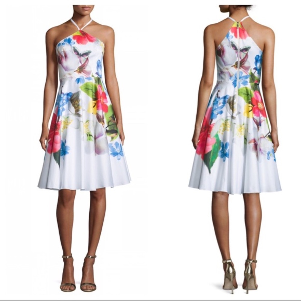Ted Baker floral halter dress
